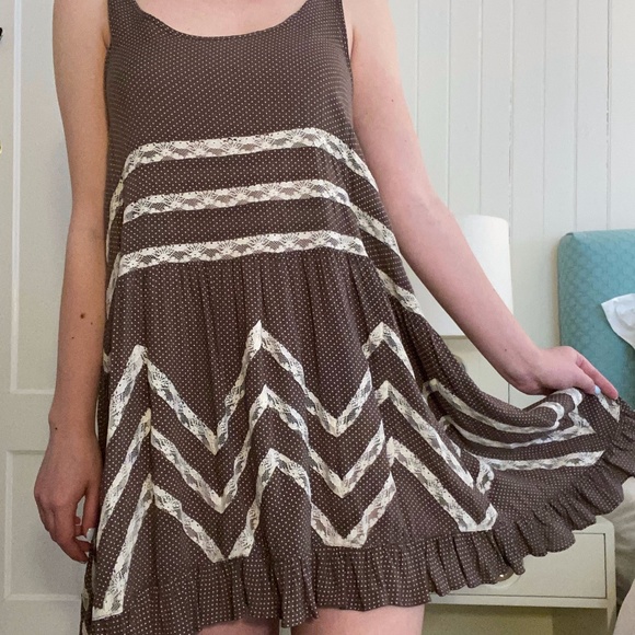 Free People Voile and Lace Trapeze Slip Dress - Picture 3 of 6